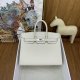 Hermes Birkin 25 30 35 Epsom Sellier Handbag in Craie