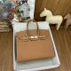 Hermes Birkin 25 30 35 Epsom Sellier Handbag in Brown