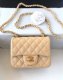 chanel mini cf beige shiny lambskin gold hardware chanel mini cf beige shiny lambskin gold hardware