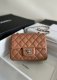 chanel mini cf Caramel shiny lambskin sliver hardware chanel mini cf Caramel shiny lambskin sliver hardware