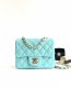 chanel mini cf Tiffany Blue shiny lambskin gold hardware chanel mini cf Tiffany Blue shiny lambskin gold hardware