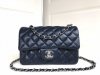 chanel cf Dark Blue shiny lambskin sliver hardware chanel cf Dark Blue shiny lambskin sliver hardware