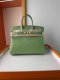 Hermes Birkin 25 Lizard Handbag in Avocado Green