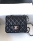 chanel mini cf black Caviar calfskin sliver hardware chanel mini cf black Caviar calfskin sliver hardware