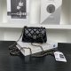 chanel 25s mini cf black shiny lambskin gold hardware small