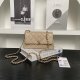 chanel 25s mini cf beige shiny lambskin gold hardware medium