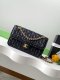 chanel 25c cf black woven gold hardware