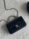 chanel 23k mini handle cf black shiny lambskin steel hardware chanel 23k mini handle cf black shiny lambskin steel hardware
