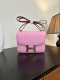 Hermes Constance Mini 18 Epson Shoulder Rose Azalee