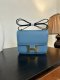 Hermes Constance Mini 18 Epson Shoulder Bleu Jean