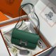 Hermes Constance Elan Epsom Shoulder Bag in Vert Vertigo Silver Hardware Hermes Constance Elan Epsom Shoulder Bag in Vert Vertigo Silver Hardware