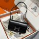 Hermes Constance Elan Epsom Shoulder Bag in Noir Silver Hardware Hermes Constance Elan Epsom Shoulder Bag in Noir Silver Hardware