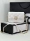 chanel coco love cf white shiny lambskin gold hardware