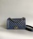 chanel leboy navy Caviar Quilted sliver hardware