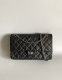 chanel 2.55 black aged calfskin sliver hardware large