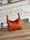 Hermes Mini Lindy Taurillon Clemence 19 Orange Hermes Mini Lindy Taurillon Clemence 19 Orange