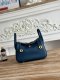Hermes Mini Lindy Taurillon Clemence 19 Deep bleu Hermes Mini Lindy Taurillon Clemence 19 Deep bleu