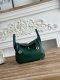 Hermes Mini Lindy Taurillon Clemence 19 Vert Vertigo