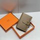 Hermes Epsom Bearn Gusset Wallet Etoupe Golden Hardware