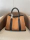 Hermes Garden Party 30 TPM Bicolor Toile Officier Negonda Tote Camel and Trenchown