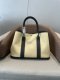 Hermes Garden Party 30 TPM Bicolor Toile Officier Negonda Tote Jaune Poussin and Black