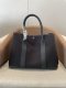 Hermes Garden Party 30 TPM Bicolor Toile Officier Negonda Tote Black