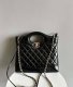 chanel mini Nano 31bag black shiny lambskin gold hardware large