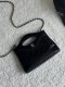 chanel 24s Nano 31bag black shiny calfskin gold hardware