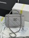 chanel 25p Vanity Case bag grey caviar calfskin sliver hardware chanel 25p Vanity Case bag grey caviar calfskin sliver hardware