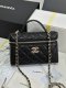 chanel 25p Vanity Case Heart rhinestones bag black caviar calfskin gold hardware chanel 25p Vanity Case Heart rhinestones bag black caviar calfskin gold hardware