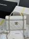 chanel 25p Vanity Case Heart rhinestones bag white caviar calfskin gold hardware chanel 25p Vanity Case Heart rhinestones bag white caviar calfskin gold hardware