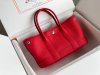 Hermes Garden Mini Togo TPM Handbag in Coeur Red