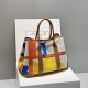 Hermes Garden Party GM Voyage Canvas Shoulder Bag Multiple Colors Orange