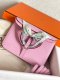Hermes Taurillon Clemence Verso Halzan 25 Rose Sakura