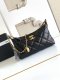 chanel 25s hobo Dumplings bag black shiny calfskin gold hardware