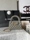 chanel 23k kelly bag light grey shiny lambskin gold hardware chanel 23k kelly bag light grey shiny lambskin gold hardware