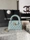 chanel 23k kelly bag sky blue shiny lambskin gold hardware