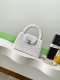 chanel Kelly bag white sequins gold hardware