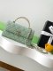 chanel 25a Cross handle horizontal kelly bag light Green grained calfskin sliver hardware