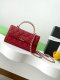 chanel 25a Cross handle horizontal kelly bag Claret grained calfskin sliver hardware